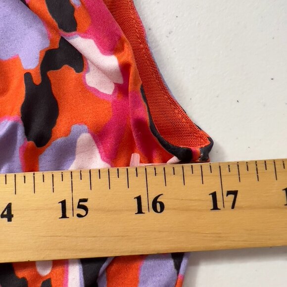 Mioh Women’s Cocktail Abstract Print Ruched Sheath Mini Dress Multicolor Size M - Picture 10 of 12